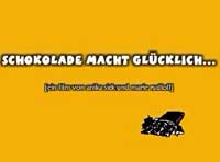 Schokolade macht gl&uuml;cklich...